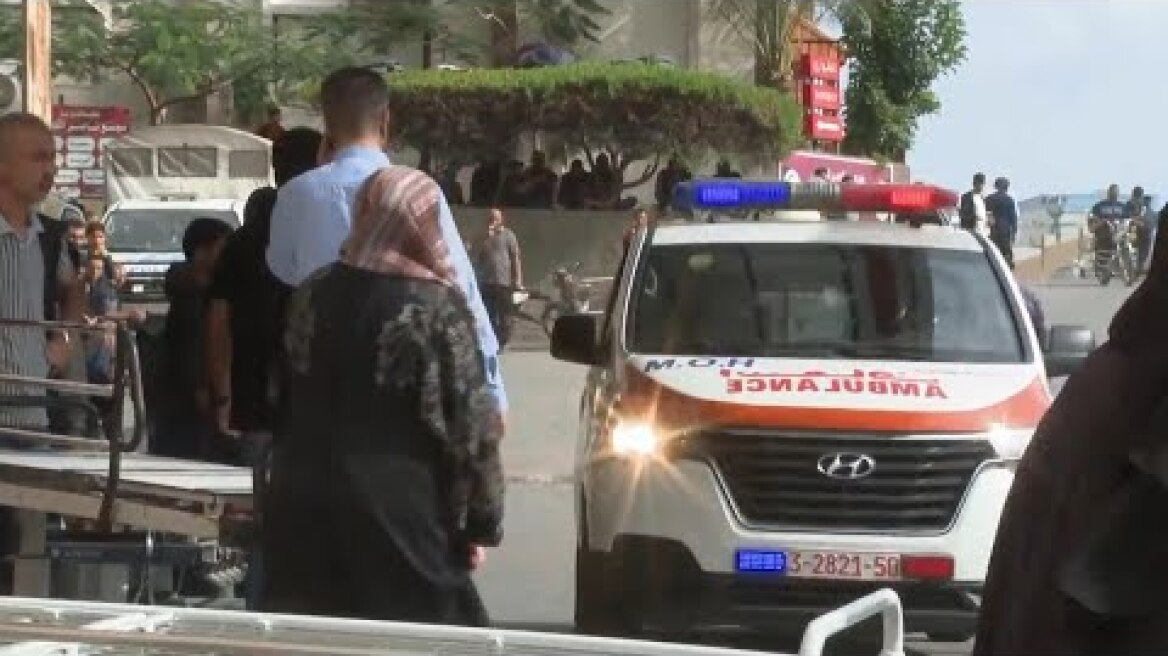 Injured arrive at Khan Younis hospital as Israel continues airstrikes on Gaza Strip