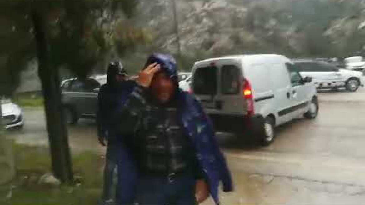 Κάρπαθος - υπερχείλιση ποταμού Βρόντη (Πηγάδια - Απέρι)