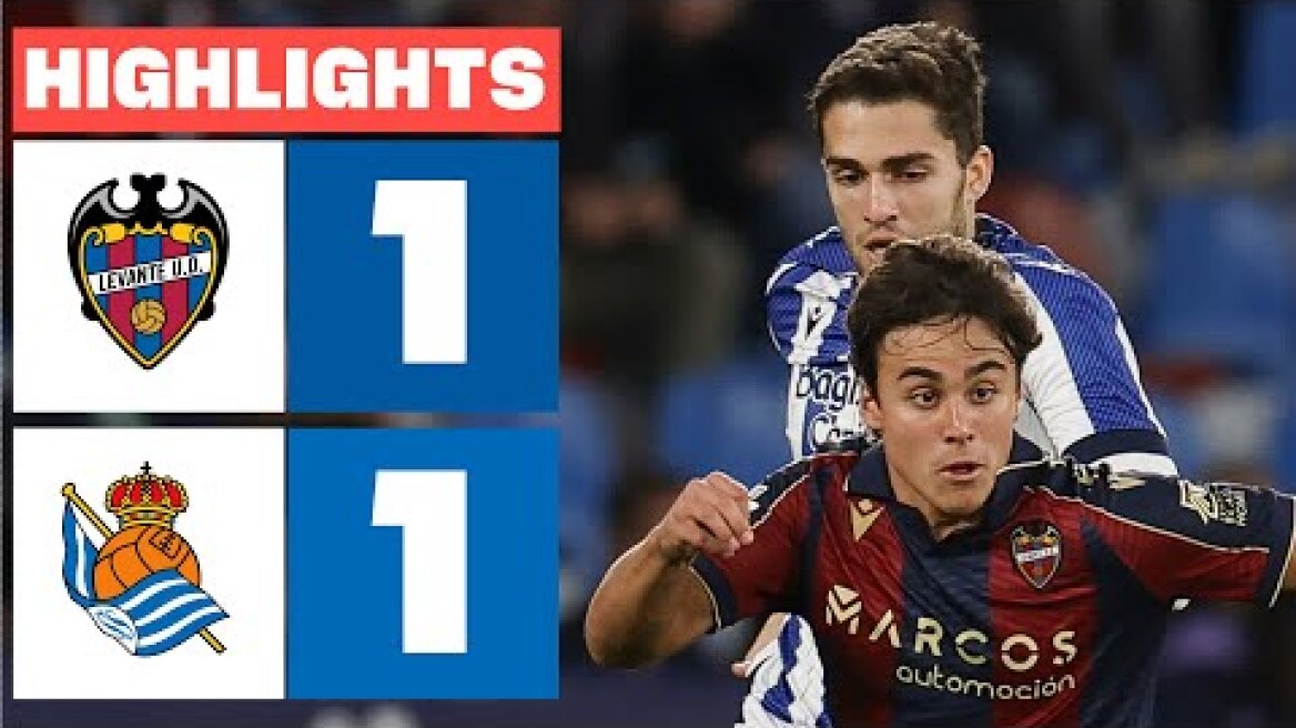 LEVANTE UD 1 - 1 REAL SOCIEDAD | RESUMEN LALIGA EA SPORTS