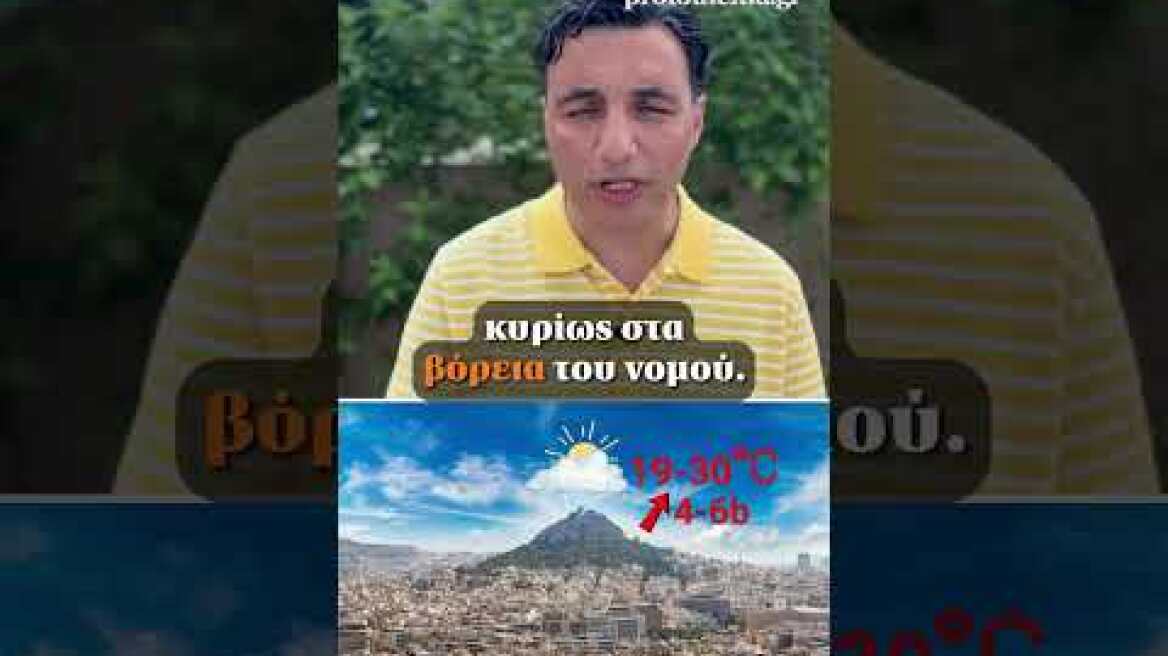 Ο καιρός με τον Γιώργο Τσατραφύλλια