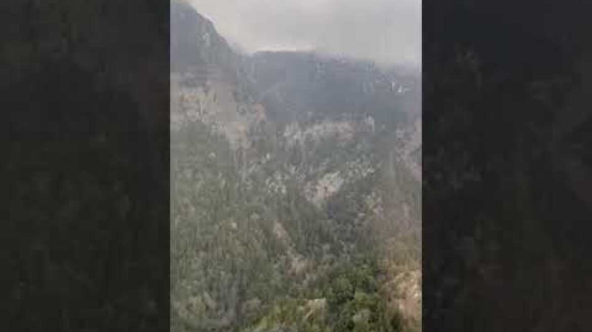 Πλάνα από ελικόπτερο που ψάχνουν τον αγνοούμενο τουρίστα στο φαράγγι στην Κρήτη