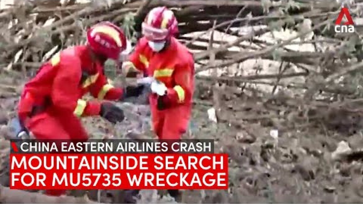 China Eastern Airlines crash: Mountainside where rescuers are searching for flight MU5735