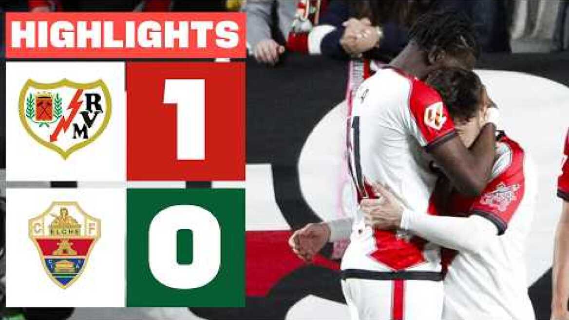 RAYO VALLECANO 1 - 0 ELCHE CF | RESUMEN LALIGA EA SPORTS