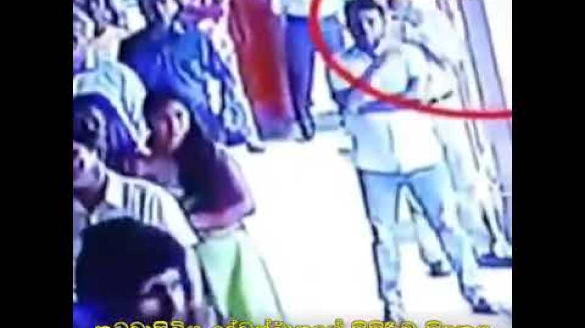 SRI LANKA, SUICIDE BOMBER walks into queue