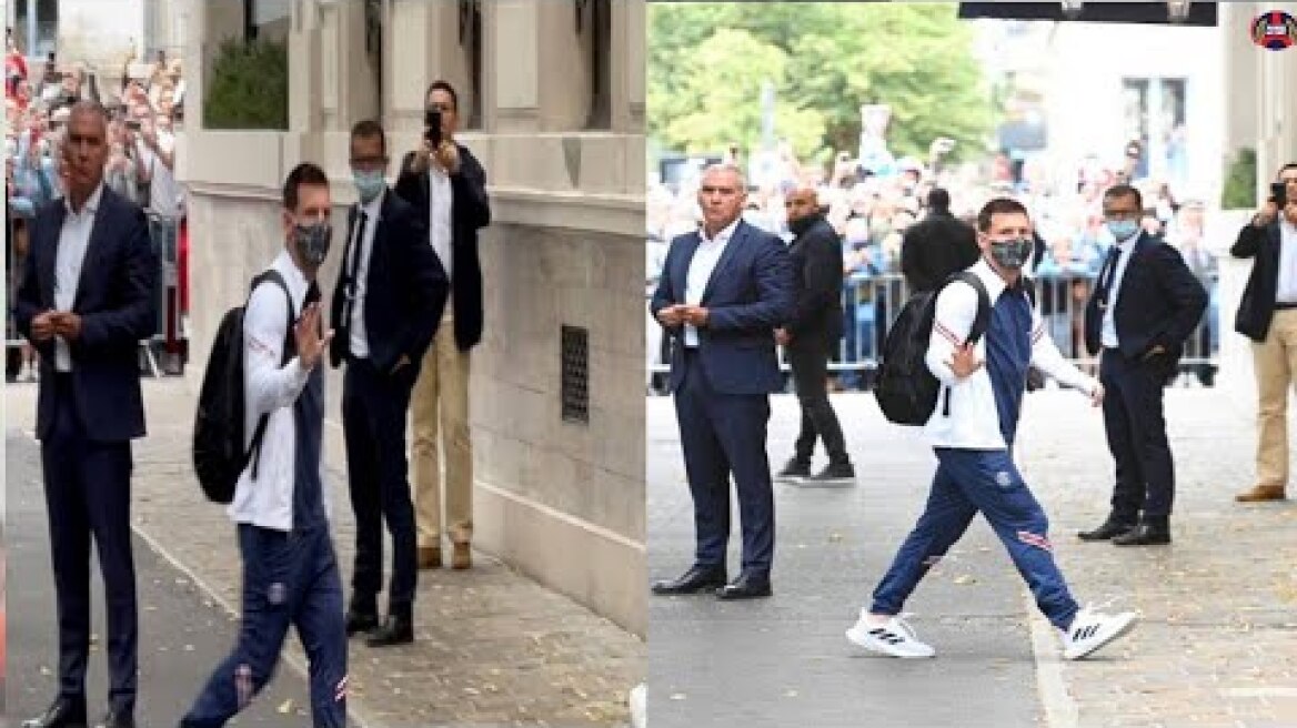 Leo Messi and PSG Team has Arrived at Reims | Ready to Debut Match Stade de Reims vs PSG 29.08.2021