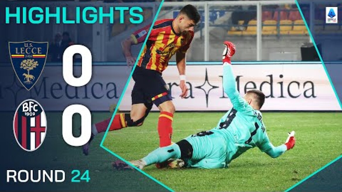 LECCE-BOLOGNA 0-0 | HIGHLIGHTS | Skorupski Unbeatable For Bologna | Serie A 2024/25