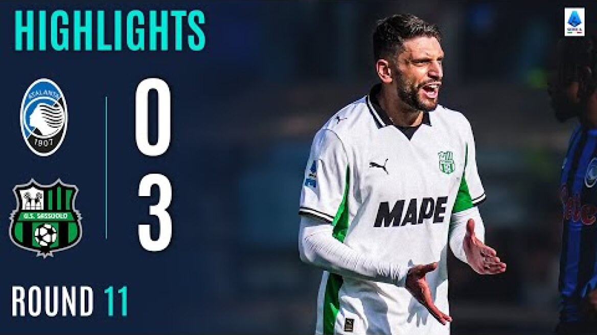 ATALANTA-SASSUOLO 0-3 | HIGHLIGHTS | Berardi Shines As Sassuolo STUN La Dea | Serie A 2025/26