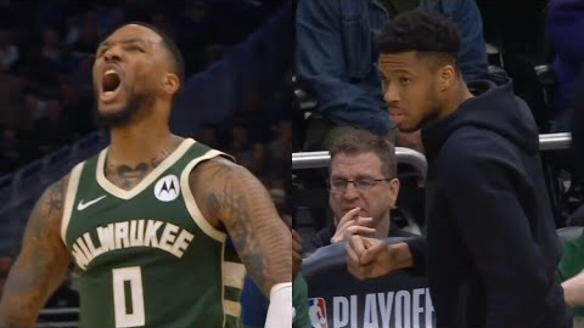 Damian Lillard GOES OFF for 35 POINTS in 1st HALF of Game 1 vs Pacers 😱