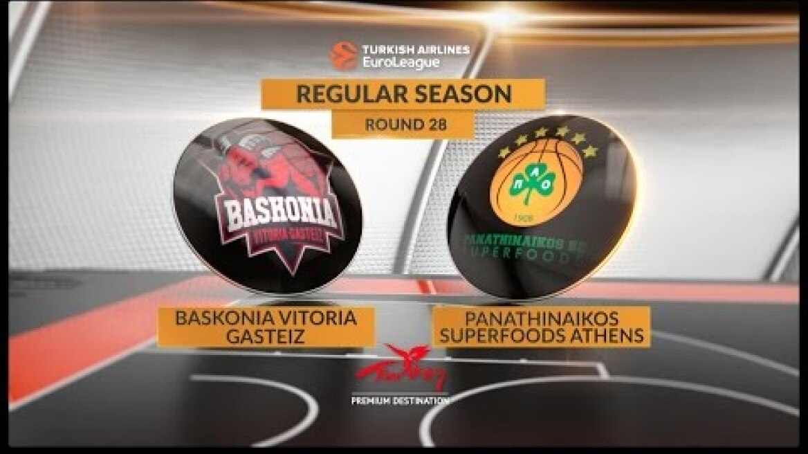 Highlights: Baskonia Vitoria Gasteiz-Panathinaikos Superfoods Athens