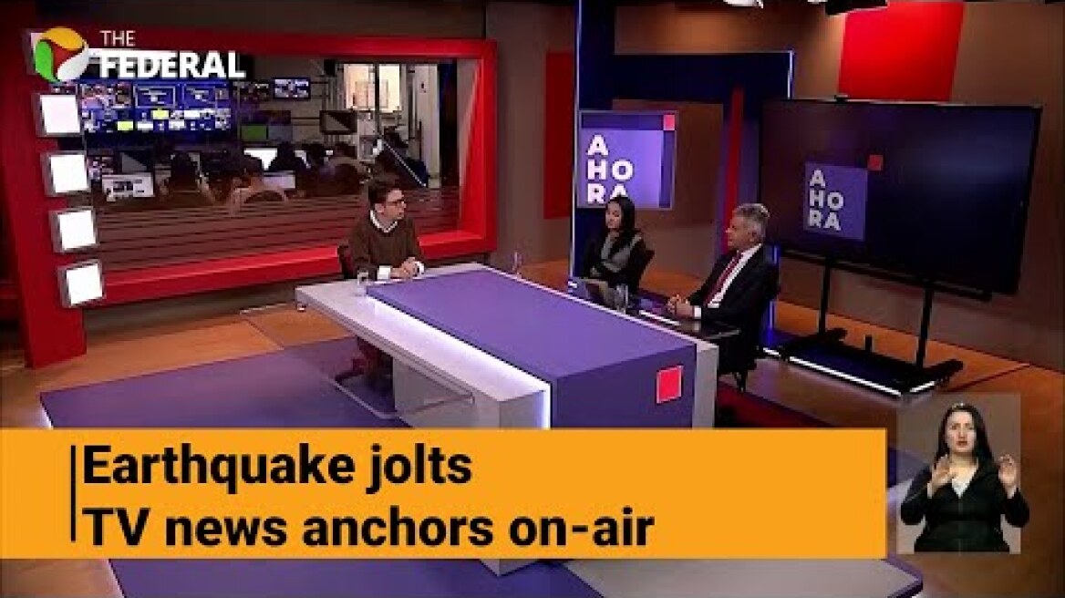 Earthquake hits Colombia: TV news anchors receive jolts on-air | The Federal