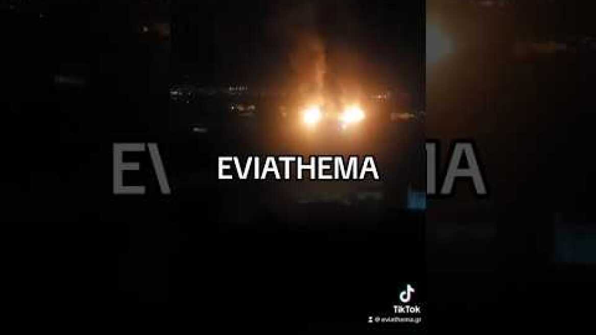 Eviathema.gr - Φωτιά σε σπίτια στη Χαραυγή