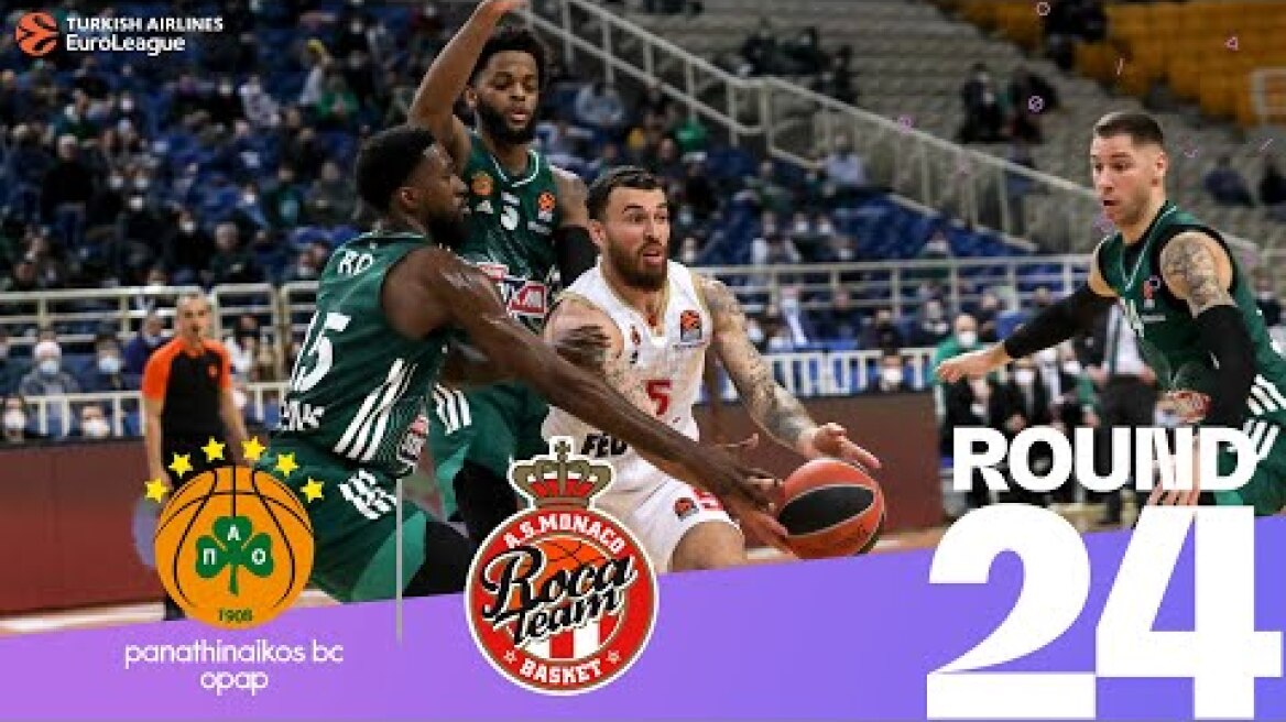 Red hot James leads Monaco in Athens!  | Round 24, Highlights | Turkish Airlines EuroLeague