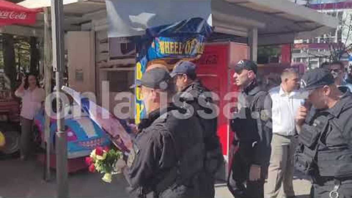 Επιχείρησε να παρελάσει στη Λάρισα με "ματωμένη" σημαία του Ισραήλ