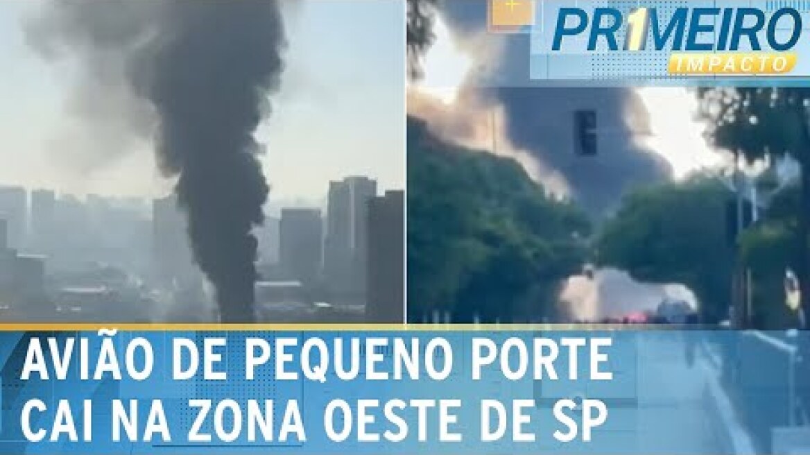 Avião de pequeno porte cai em São Paulo | Primeiro Impacto (07/02/25)
