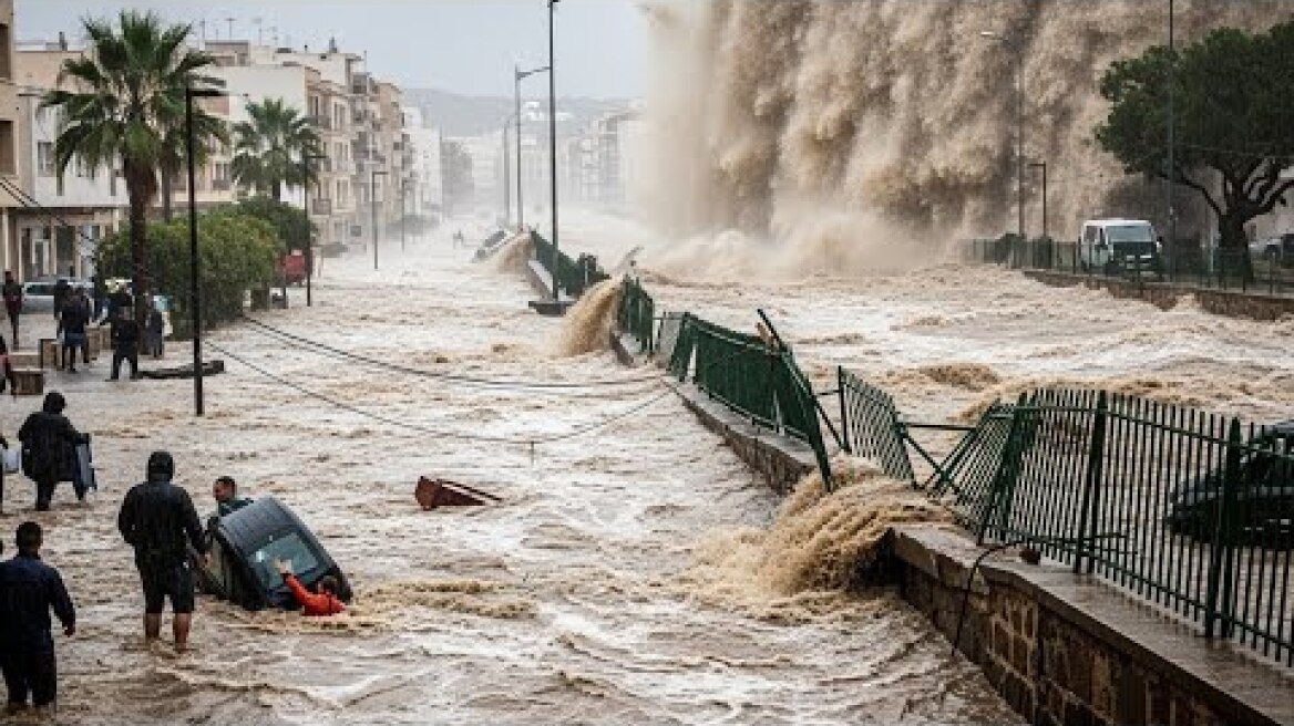 Ibiza Floods Add to Spain’s Chaos! Storm Gabrielle Turns Holiday Island Into Disaster Zone