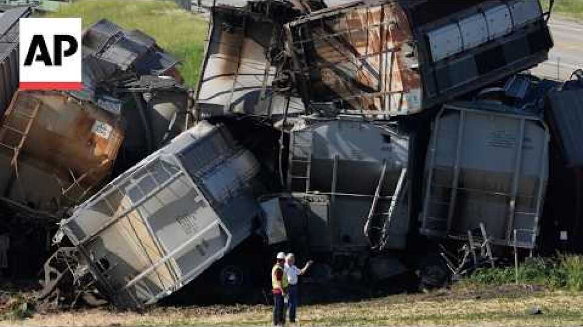 One dead and another injured after train strikes semi-truck in Iowa