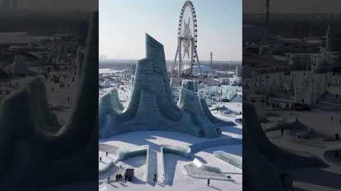 World’s largest ice-and-snow park opens in Harbin, China