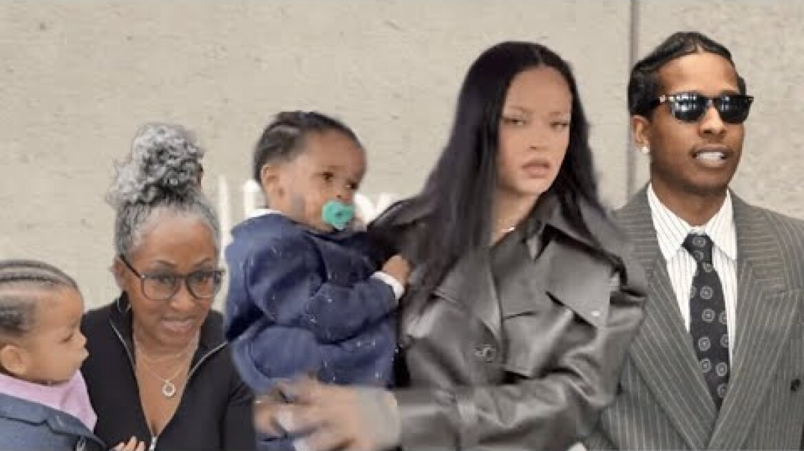 Rihanna SURPRISES with Sons RZA & Riot to Support A$AP Rocky in Court