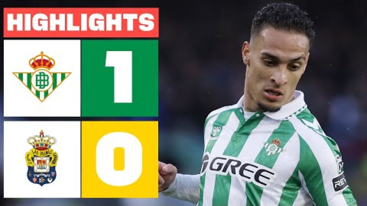 REAL BETIS 1 - 0 UD LAS PALMAS I RESUMEN LALIGA EA SPORTS
