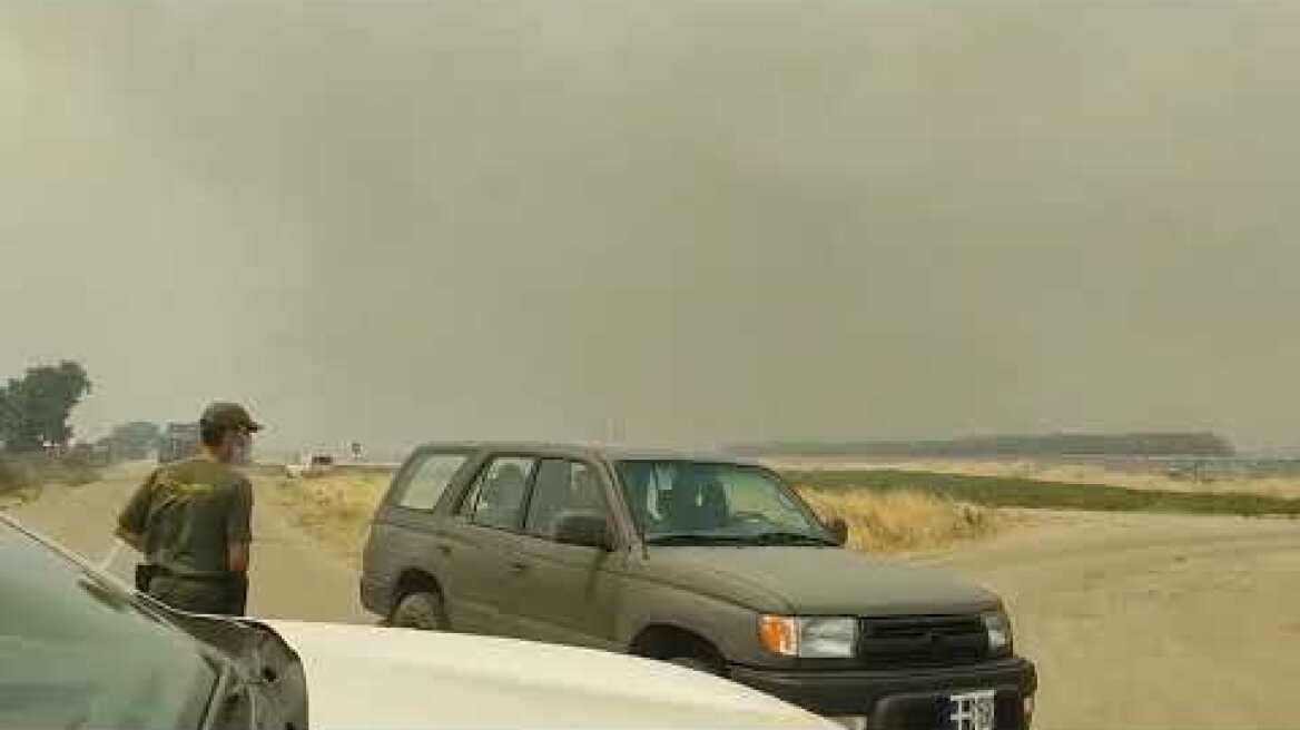 Εικόνες απο τη φωτία στον Έβρο (2)