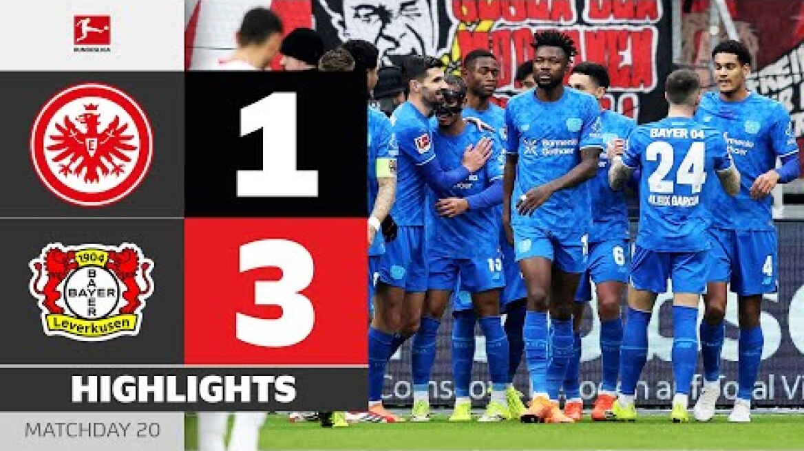 Red Card Seals The Game! | EINTRACHT FRANKFURT - BAYER 04 LEVERKUSEN | Highlights | Bundesliga