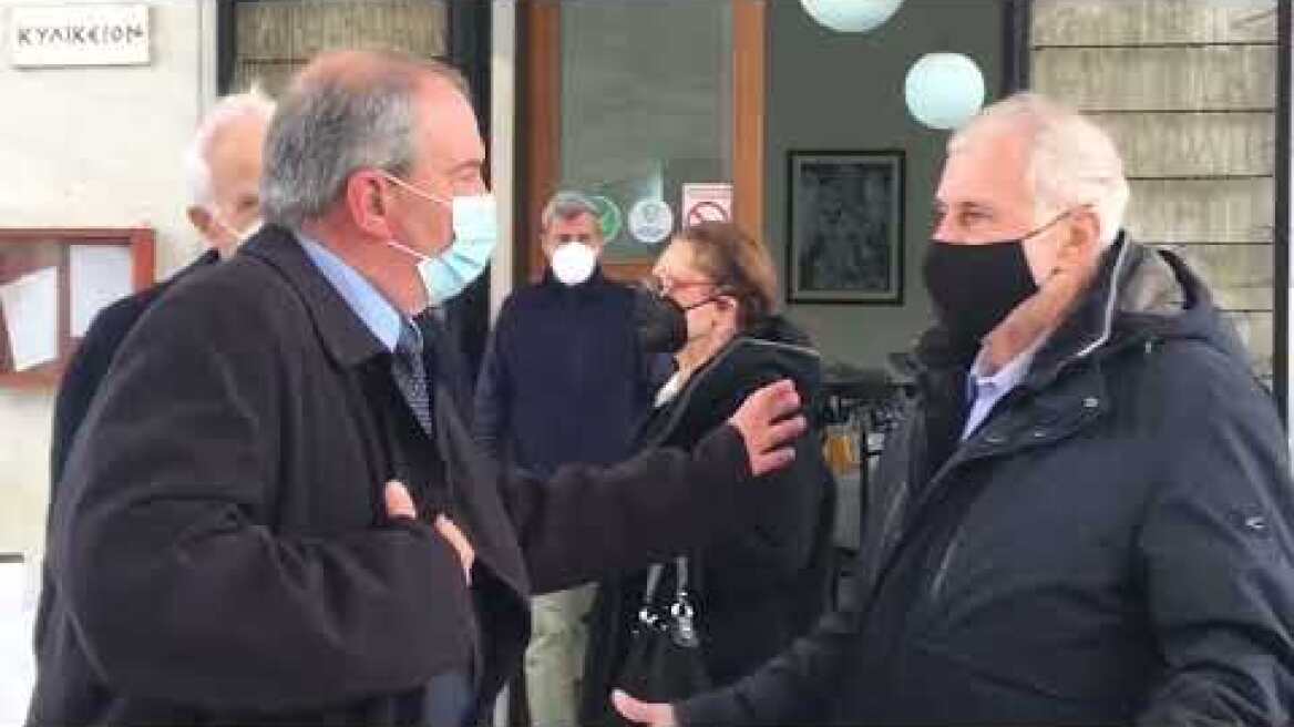 Kηδεία της Μαριέττας Γιαννάκου - Κώστας Καραμανλής