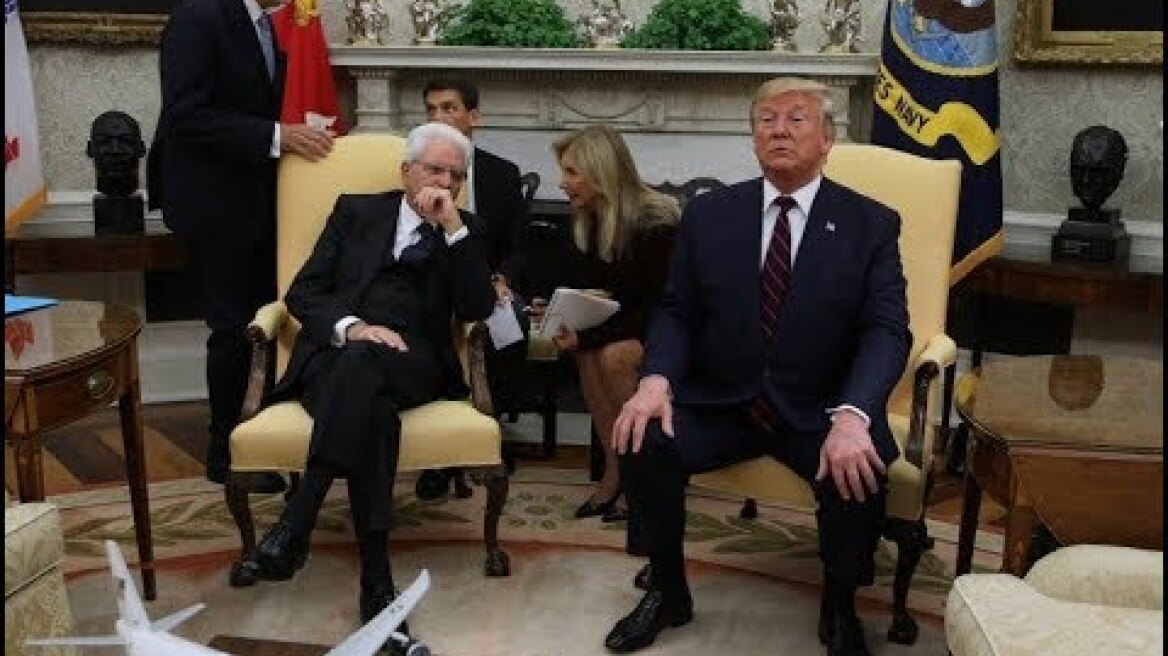 Donald Trump and Italian president Sergio Mattarella hold news conference - watch live