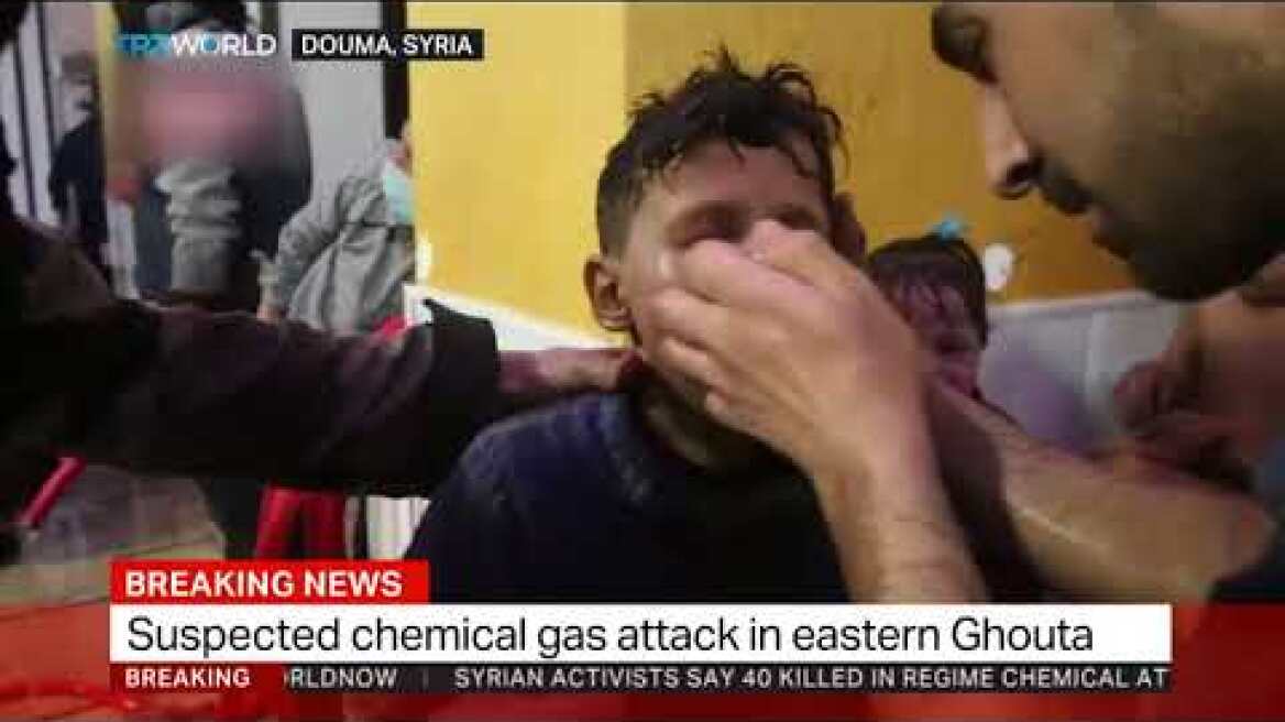 At least 40 dead in suspected chemical attack in Syria