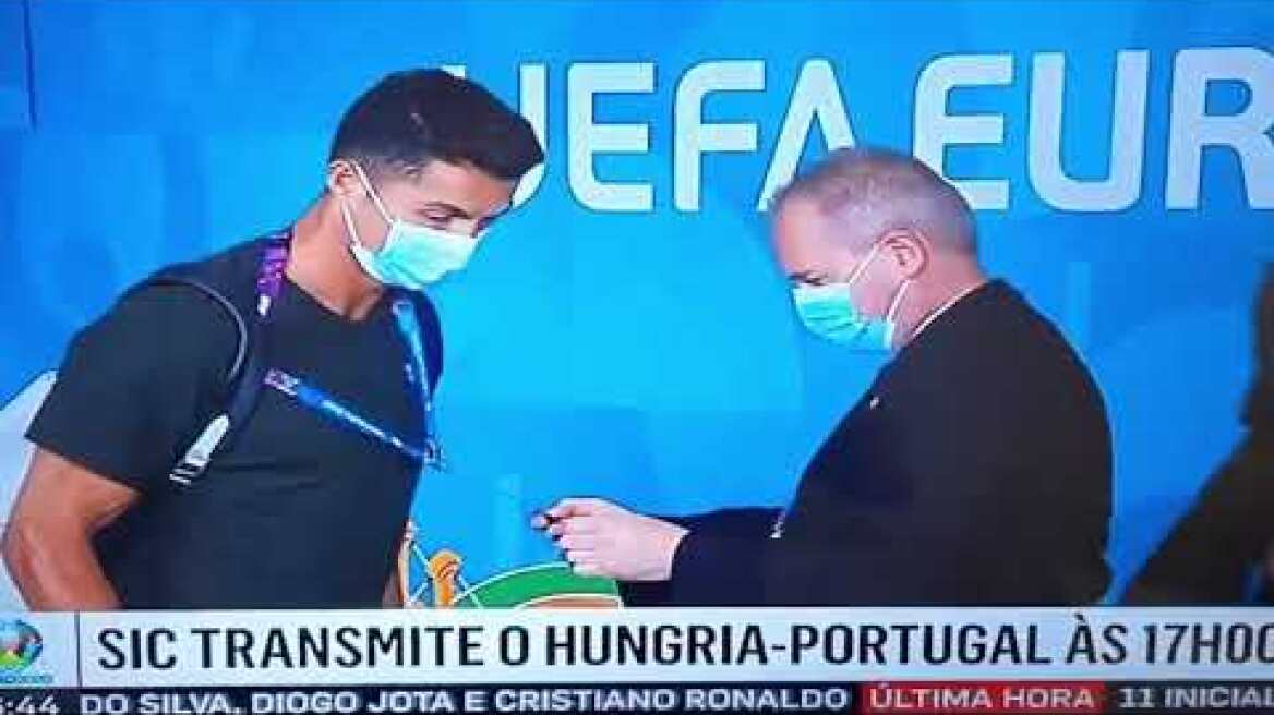 Cristiano Ronaldo Not Spared ID-check By Security Guard In Hungary