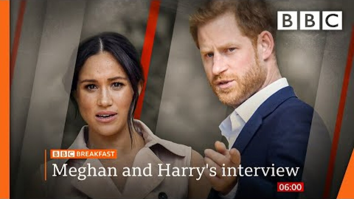 Oprah interview: Racism claims, Harry 'let down' by dad, and Meghan on Kate 🔴 @BBC News live - BBC