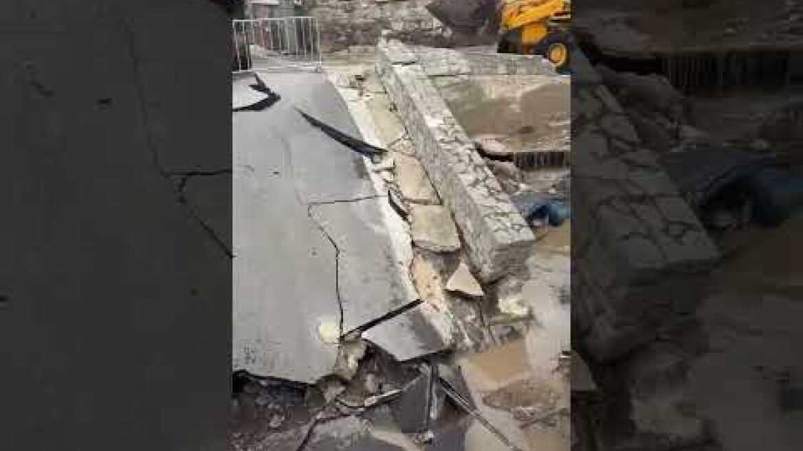 Ζημιές από την κακοκαιρία στον Πόρο