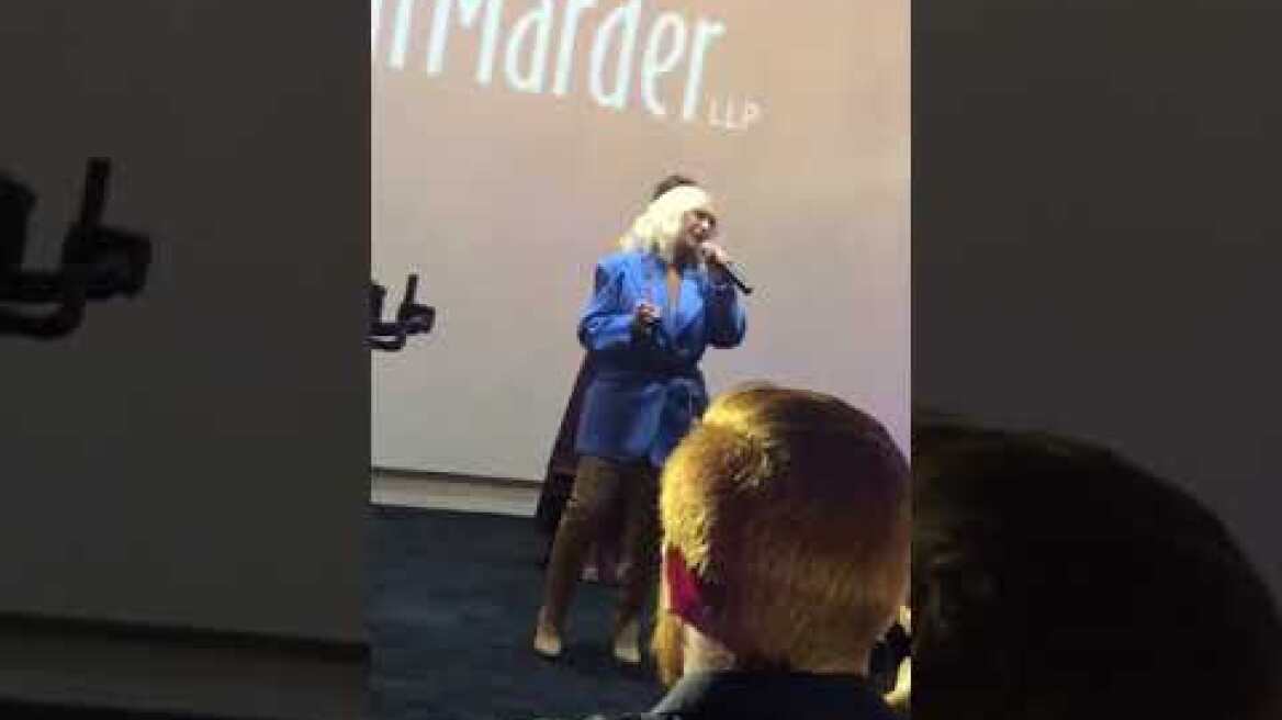 CHRISTINA AGUILERA'S ACCEPTANCE SPEECH (HUMANITARIAN AWARD) AT THE SHADE TREE'S MASK OFF GALA