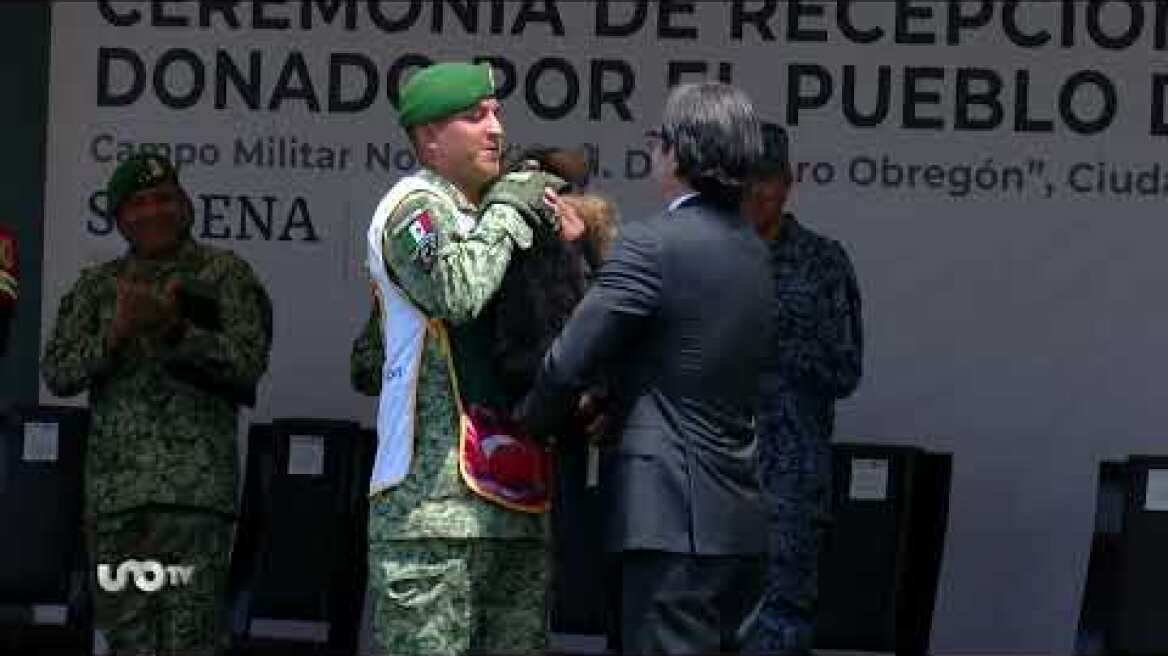 Se llama Arkadas, cachorro donado por Turquía a México