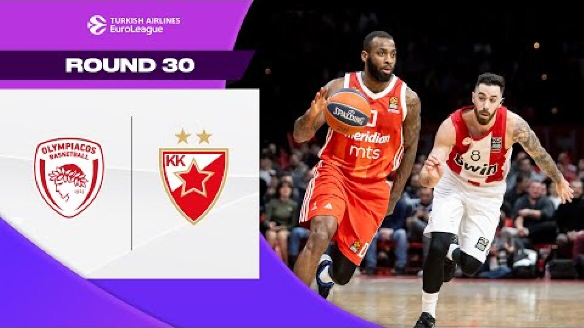 NO Centers NO Problem | Olympiacos - Crvena Zvezda | BASKETBALL HIGHLIGHTS R30 2025