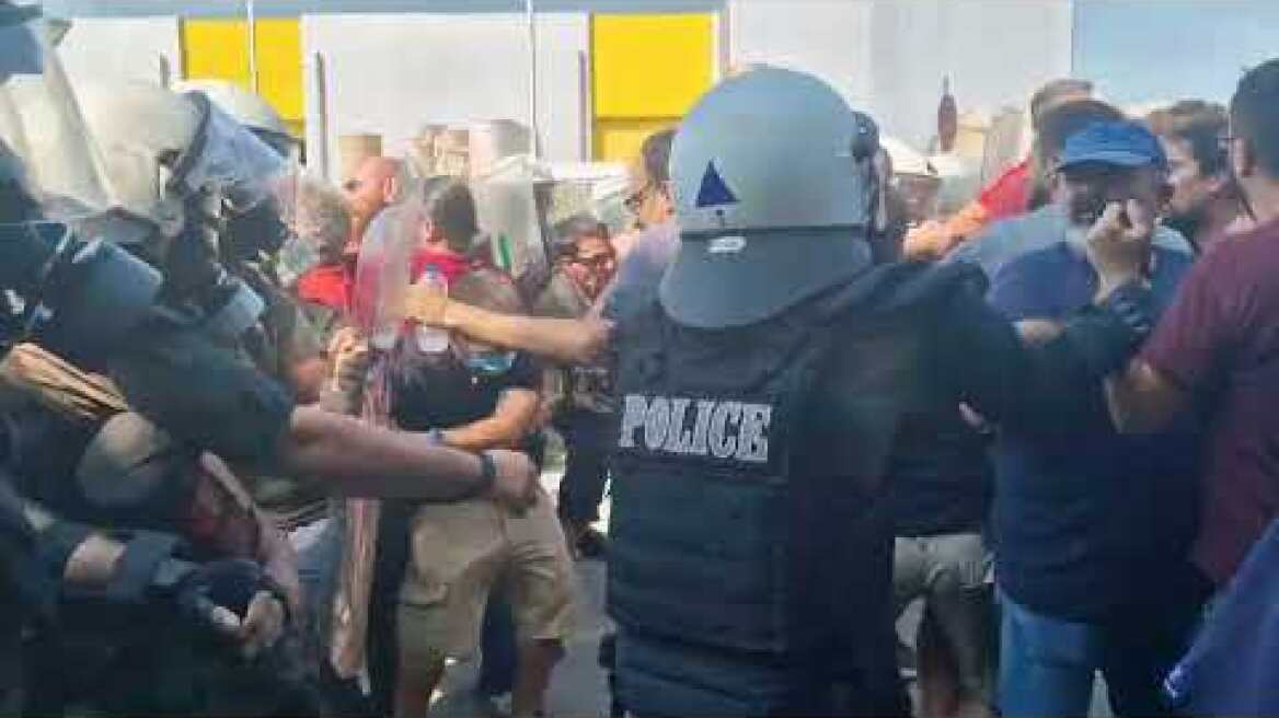 Νέα συγκέντρωση και επεισόδια στη «Μαλαματίνα» 2