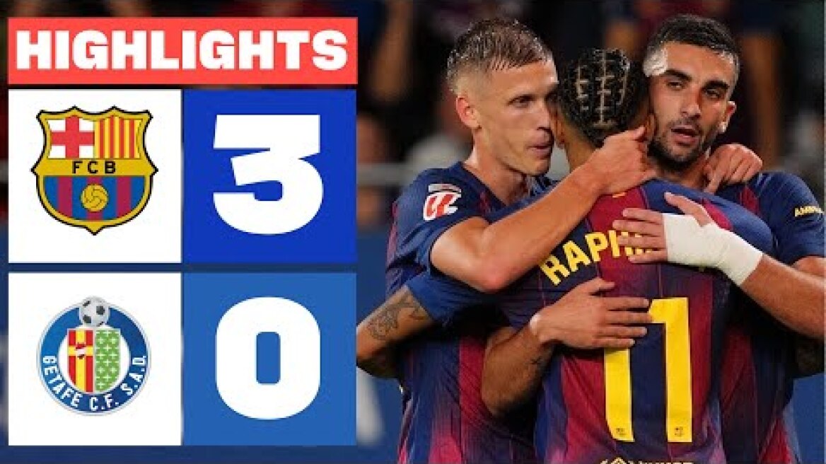 FC BARCELONA 3 - 0 GETAFE FC | RESUMEN LALIGA EA SPORTS