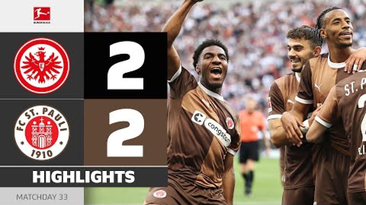 St. Pauli Eyes Survival! | EINTRACHT FRANKFURT - ST. PAULI | Highlights | MD 33 – Bundesliga 2024/25