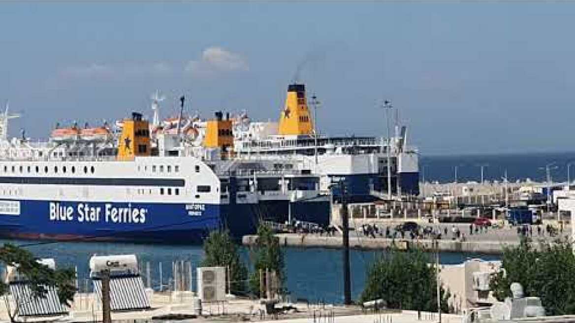 Τηλεφώνημα για βόμβα σε επιβατηγά στο λιμάνι της Ρόδου - Μεγάλη ταλαιπωρία  επιβατών