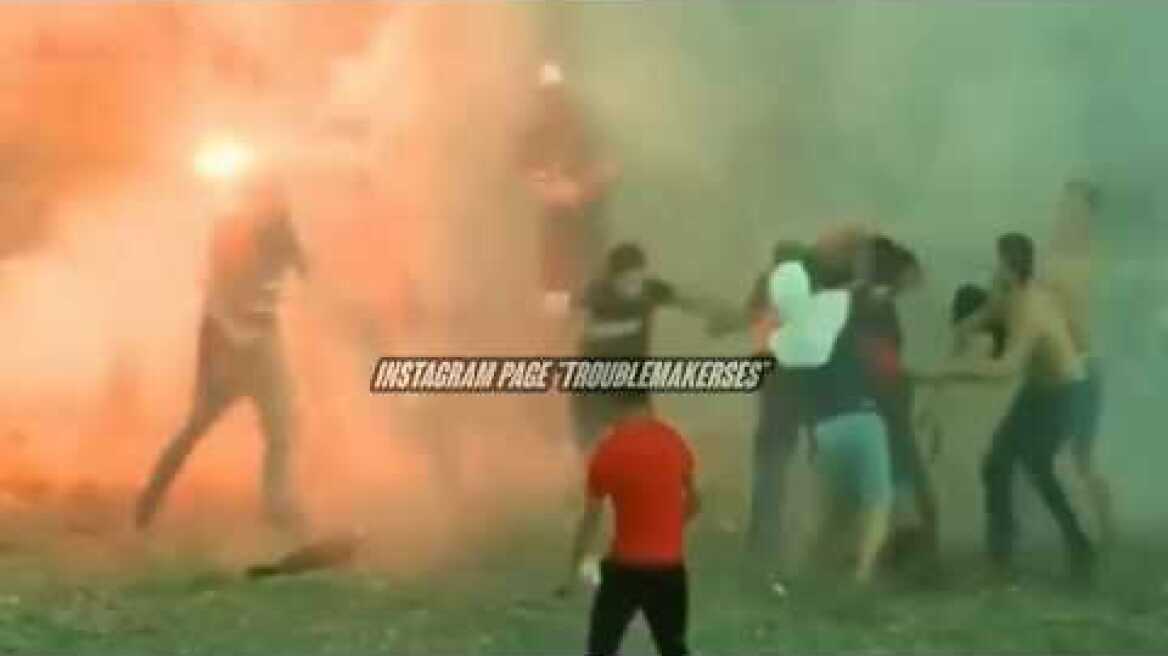 Clashes before Tirana derby KF Tirana - Partizani 29.09.2019.