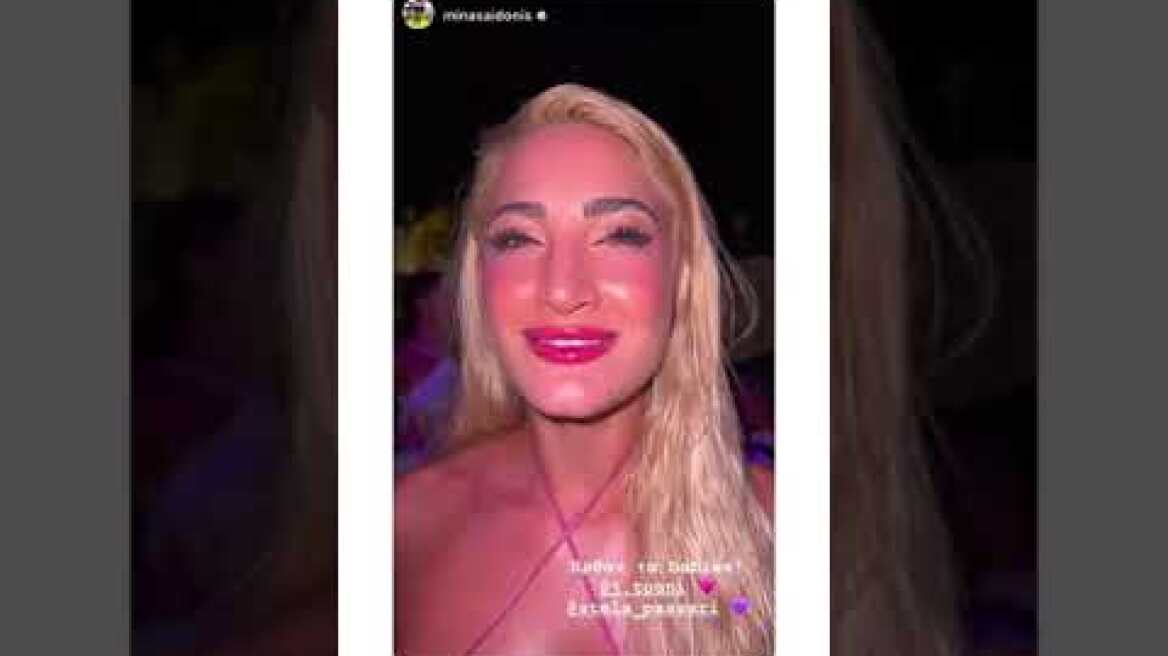 Η Ιωάννα Τούνη σε βραδινή έξοδο στη Μύκονο