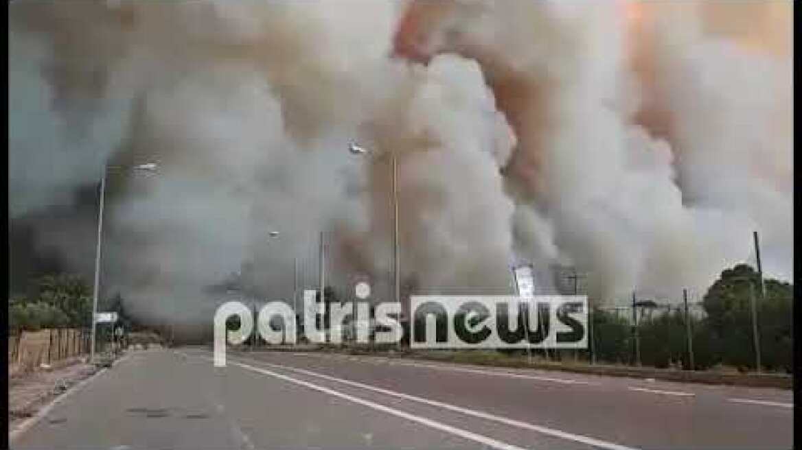 Φωτιά στην Ηλεία: «Πύρινη κόλαση» στο Λάλα – Οι φλόγες έχουν περικυκλώσει το χωριό