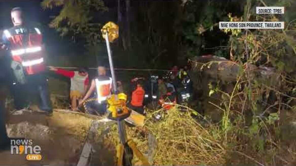 Bus accident in Thailand's north injures at least 13 Danish tourists, kills driver | News9