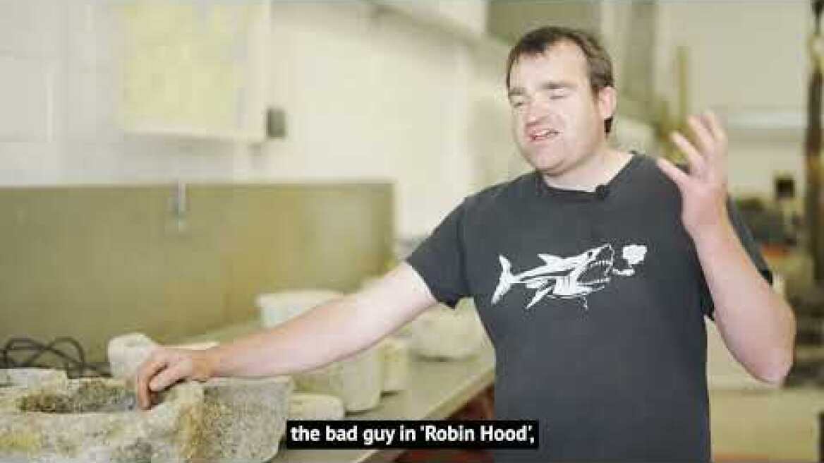 Medieval grave slabs recovered from historic shipwreck