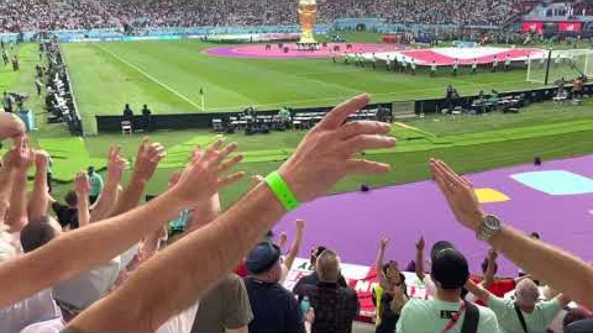 GOD SAVE THE KING: England fans v Iran (Qatar World Cup)
