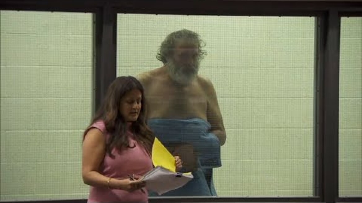 Jennifer Aniston’s alleged stalker appears shirtless in LA courtroom
