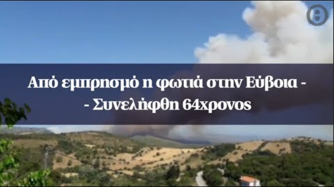 Από εμπρησμό η φωτιά στην Εύβοια - Συνελήφθη 64χρονος