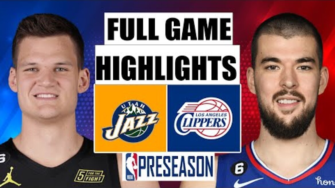 Utah Jazz VS Los Angeles Clippers FULL GAME HIGHLIGHTS | 2022 NBA Regular Season