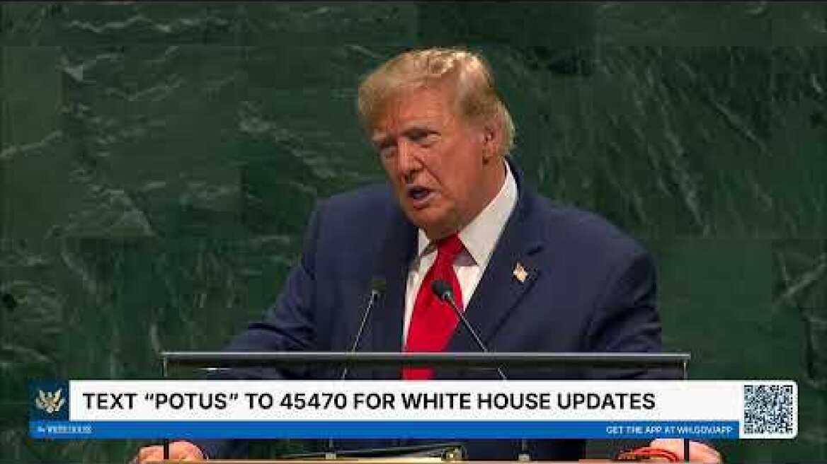 President Trump Delivers Remarks, Sep. 22, 2026