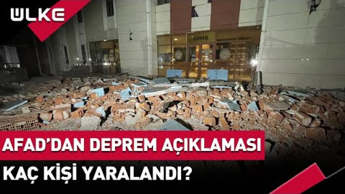AFAD Açıkladı! Düzce'de 5,9 Büyüklüğünde Deprem