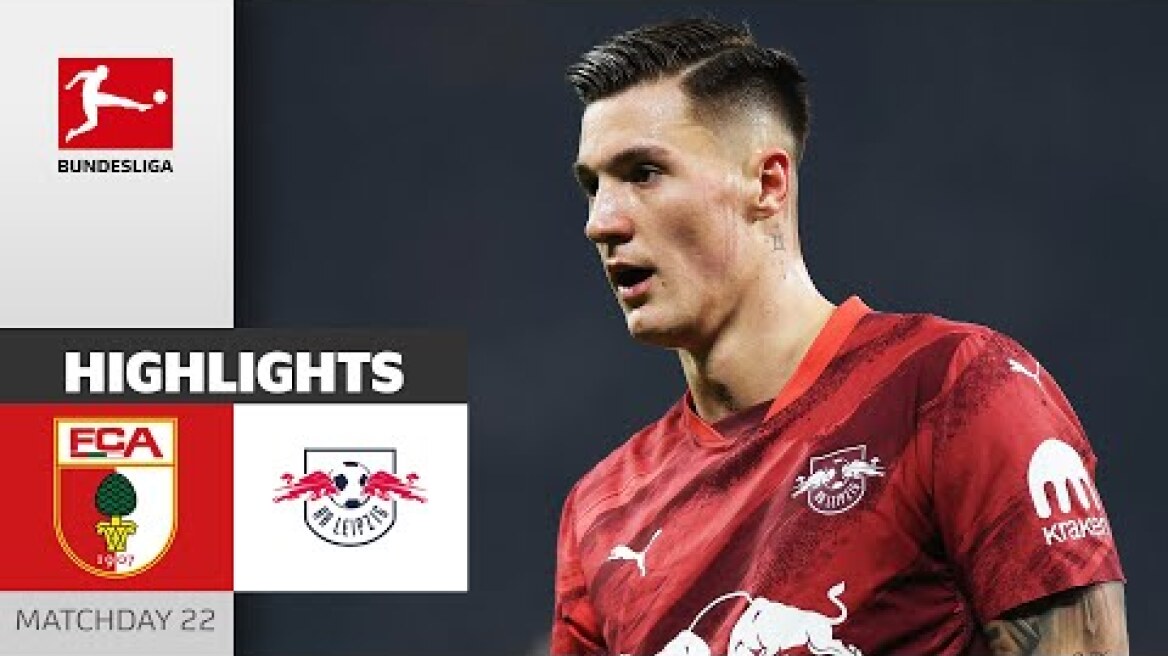Tense Draw In Augsburg! | FC Augsburg - RB Leipzig | Highlights Matchday 22 – Bundesliga 2024/25